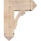 Ekena Millwork Merced Arts and Crafts Smooth Bracket w/ Offset Brace, Douglas Fir, 7 1/2"W x 18"D x 22"H BKT0806X18X22MRC03SDF - alternate 3